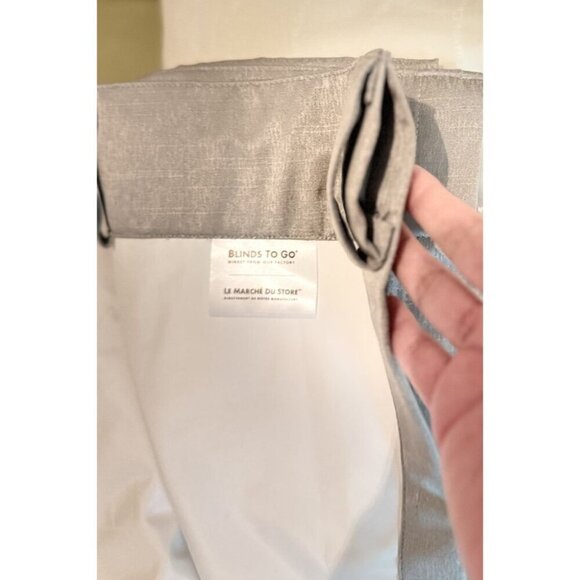 Luxury Silver Gray Blackout Curtain Panel 50x89 Light-Blocking Drapery - Picture 6 of 7
